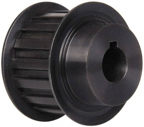 Power Drive - 16 Tooth, 5/8" Inside x 1.88" Outside Diam, Timing Belt Pulley - 1" Belt Width, 1.91" Pitch Diam, Steel & Cast Iron - Exact Tool & Supply