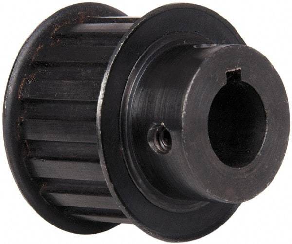Power Drive - 16 Tooth, 3/4" Inside x 1.88" Outside Diam, Timing Belt Pulley - 1" Belt Width, 1.91" Pitch Diam, Steel & Cast Iron - Exact Tool & Supply
