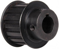 Power Drive - 16 Tooth, 3/4" Inside x 1.88" Outside Diam, Timing Belt Pulley - 1" Belt Width, 1.91" Pitch Diam, Steel & Cast Iron - Exact Tool & Supply