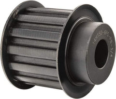 Power Drive - 14 Tooth, 3/4" Inside x 2.174" Outside Diam, Timing Belt Pulley - 1-1/2" Belt Width, 2.228" Pitch Diam, Steel & Cast Iron - Exact Tool & Supply