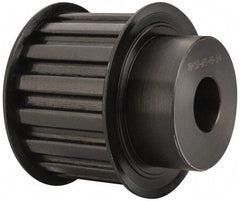 Power Drive - 16 Tooth, 3/4" Inside x 2.492" Outside Diam, Timing Belt Pulley - 1-1/2" Belt Width, 2.546" Pitch Diam, Steel & Cast Iron - Exact Tool & Supply