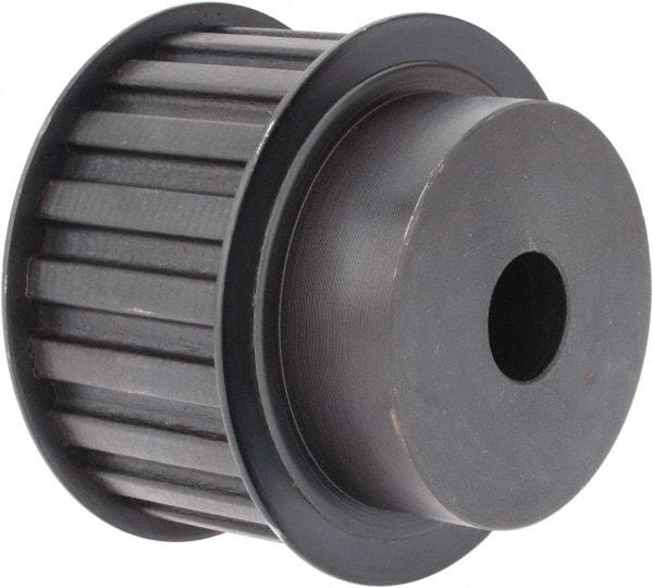 Power Drive - 20 Tooth, 3/4" Inside x 3.129" Outside Diam, Timing Belt Pulley - 1-1/2" Belt Width, 3.183" Pitch Diam, Steel & Cast Iron - Exact Tool & Supply