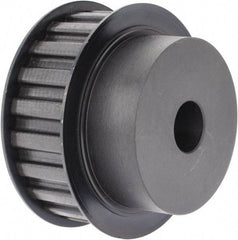 Power Drive - 22 Tooth, 3/4" Inside x 3.447" Outside Diam, Timing Belt Pulley - 3/4, 1" Belt Width, 3.501" Pitch Diam, Steel & Cast Iron - Exact Tool & Supply