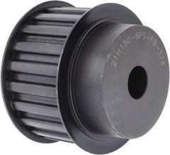 Power Drive - 21 Tooth, 3/4" Inside x 3.288" Outside Diam, Timing Belt Pulley - 1-1/2" Belt Width, 3.342" Pitch Diam, Steel & Cast Iron - Exact Tool & Supply