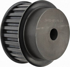 Power Drive - 26 Tooth, 3/4" Inside x 4.084" Outside Diam, Timing Belt Pulley - 1-1/2" Belt Width, 4.138" Pitch Diam, Steel & Cast Iron - Exact Tool & Supply