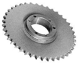 Browning - 35 Teeth, 3/4" Chain Pitch, Chain Size 60, Bushed Steel Roller-Chain Sprockets - Exact Tool & Supply