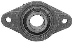 Value Collection - 148mm OAL2-Bolt Flange Bearing - 4300 Lb Dyn Cap, Cast Iron - Exact Tool & Supply