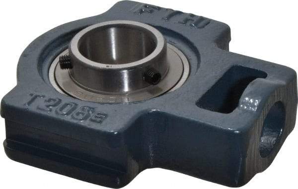 Value Collection - 2-1/4" Wide, Cast Iron Ball Bearing Take Up Unit - 1-3/32" Outside Diam - Exact Tool & Supply