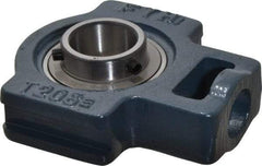 Value Collection - 2-1/4" Wide, Cast Iron Ball Bearing Take Up Unit - 1-3/32" Outside Diam - Exact Tool & Supply