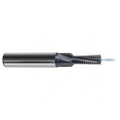 1/2-20 4FL Carbide Thread Mill-Coolant Thru-TiCN - Exact Tool & Supply
