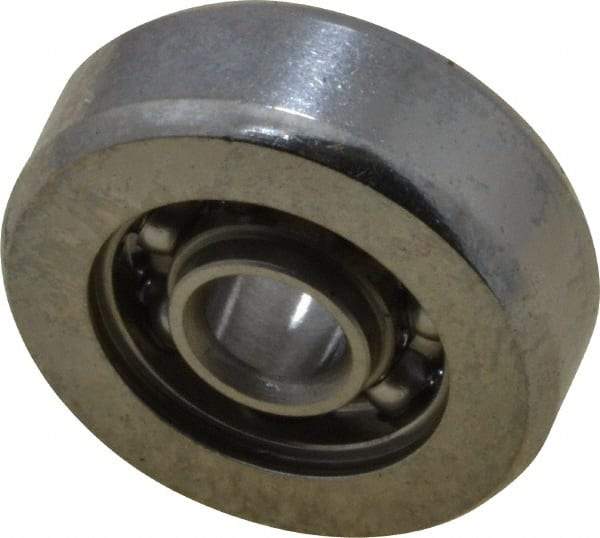 Value Collection - 1/8" Bore Diam, 1/2" OD, Open Miniature Radial Ball Bearing - 11/64" Wide, 1 Row, Round Bore, 49 Lb Static Capacity, 144 Lb Dynamic Capacity - Exact Tool & Supply