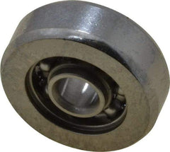 Value Collection - 1/8" Bore Diam, 1/2" OD, Open Miniature Radial Ball Bearing - 11/64" Wide, 1 Row, Round Bore, 49 Lb Static Capacity, 144 Lb Dynamic Capacity - Exact Tool & Supply