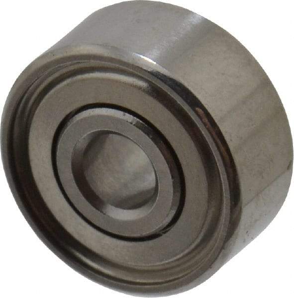 Value Collection - 3/32" Bore Diam, 5/16" OD, Double Shield Miniature Radial Ball Bearing - 9/64" Wide, 1 Row, Round Bore, 40 Lb Static Capacity, 124 Lb Dynamic Capacity - Exact Tool & Supply