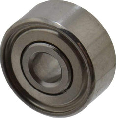 Value Collection - 3/32" Bore Diam, 5/16" OD, Double Shield Miniature Radial Ball Bearing - 9/64" Wide, 1 Row, Round Bore, 40 Lb Static Capacity, 124 Lb Dynamic Capacity - Exact Tool & Supply