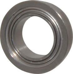 Value Collection - 5/16" Bore Diam, 1/2" OD, Double Shield Miniature Radial Ball Bearing - 5/32" Wide, With Flange, 1 Row, Round Bore, 52 Lb Static Capacity, 122 Lb Dynamic Capacity - Exact Tool & Supply