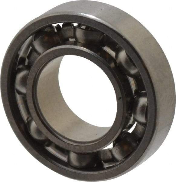Value Collection - 1/8" Bore Diam, 3/8" OD, Open Miniature Radial Ball Bearing - 7/64" Wide, 1 Row, Round Bore, 49 Lb Static Capacity, 144 Lb Dynamic Capacity - Exact Tool & Supply