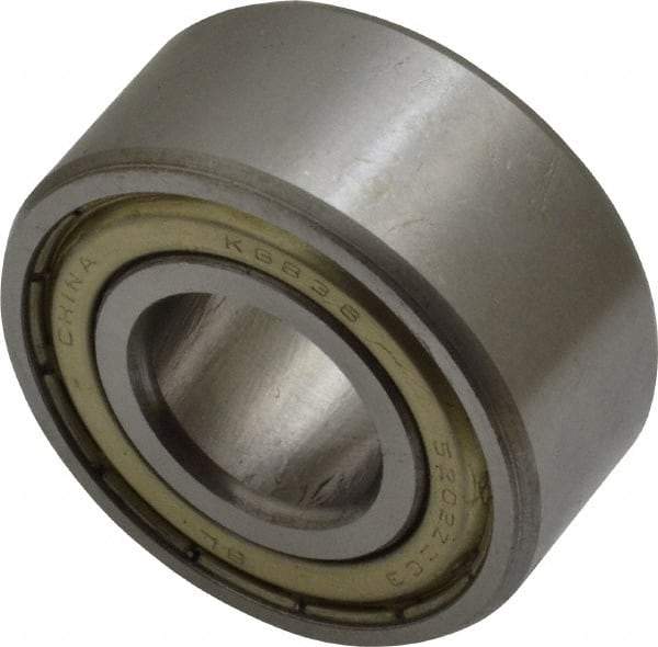 Tritan - 15mm Bore Diam, 35mm OD, Double Shield Angular Contact Radial Ball Bearing - 15.9mm Wide, 2 Rows, Round Bore, 1,500 Lb Static Capacity, 2,600 Lb Dynamic Capacity - Exact Tool & Supply