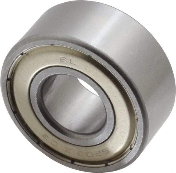 Tritan - 17mm Bore Diam, 40mm OD, Double Shield Angular Contact Radial Ball Bearing - 17.5mm Wide, 2 Rows, Round Bore, 2,000 Lb Static Capacity, 3,300 Lb Dynamic Capacity - Exact Tool & Supply