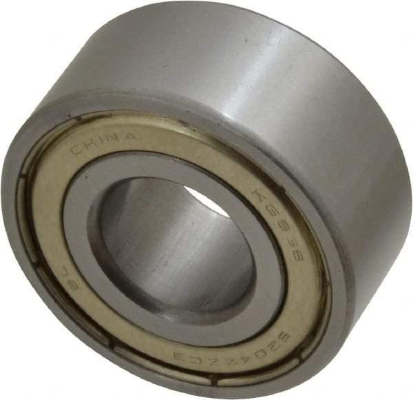 Tritan - 20mm Bore Diam, 47mm OD, Double Shield Angular Contact Radial Ball Bearing - 20.6mm Wide, 2 Rows, Round Bore, 2,700 Lb Static Capacity, 4,400 Lb Dynamic Capacity - Exact Tool & Supply