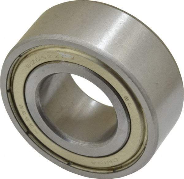 Tritan - 25mm Bore Diam, 52mm OD, Double Shield Angular Contact Radial Ball Bearing - 20.6mm Wide, 2 Rows, Round Bore, 3,200 Lb Static Capacity, 4,700 Lb Dynamic Capacity - Exact Tool & Supply