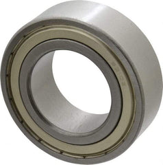 Tritan - 50mm Bore Diam, 90mm OD, Double Shield Angular Contact Radial Ball Bearing - 30.2mm Wide, 2 Rows, Round Bore, 9,400 Lb Static Capacity, 11,500 Lb Dynamic Capacity - Exact Tool & Supply