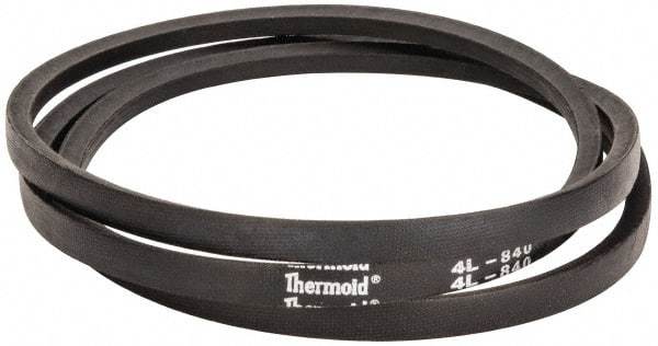 Value Collection - Section 4L, 84" Outside Length, V-Belt - Rubber, Fractional HP, No. 4L840 - Exact Tool & Supply