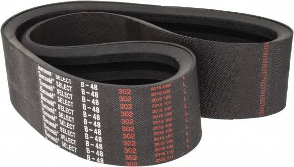 Value Collection - Section B, V-Belt - Neoprene Rubber, Classic Banded, No. B-48 - Exact Tool & Supply