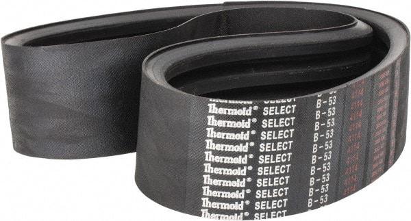 Value Collection - Section B, V-Belt - Neoprene Rubber, Classic Banded, No. B-53 - Exact Tool & Supply