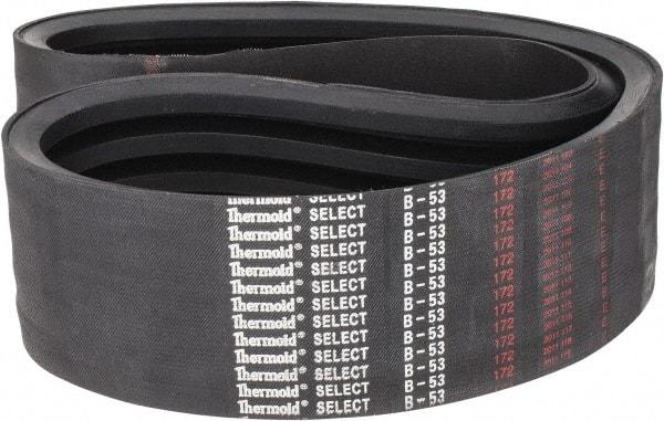 Value Collection - Section B, V-Belt - Neoprene Rubber, Classic Banded, No. B-53 - Exact Tool & Supply
