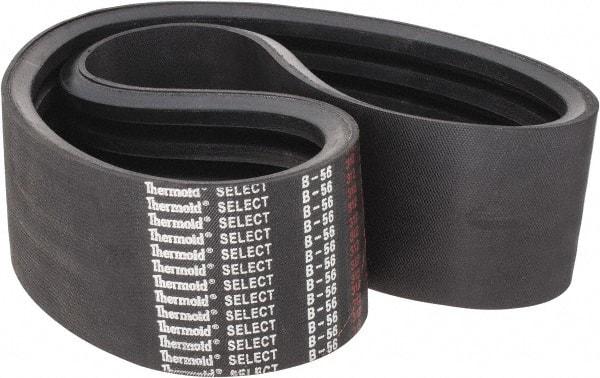 Value Collection - Section B, V-Belt - Neoprene Rubber, Classic Banded, No. B-56 - Exact Tool & Supply