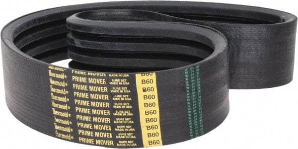 Value Collection - Section B, V-Belt - Neoprene Rubber, Classic Banded, No. B-60 - Exact Tool & Supply