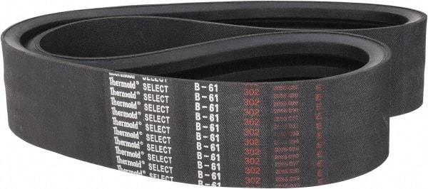 Value Collection - Section B, V-Belt - Neoprene Rubber, Classic Banded, No. B-61 - Exact Tool & Supply