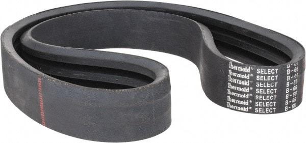 Value Collection - Section B, V-Belt - Neoprene Rubber, Classic Banded, No. B-66 - Exact Tool & Supply