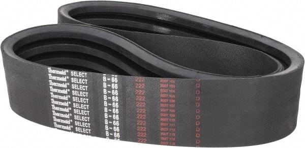Value Collection - Section B, V-Belt - Neoprene Rubber, Classic Banded, No. B-66 - Exact Tool & Supply