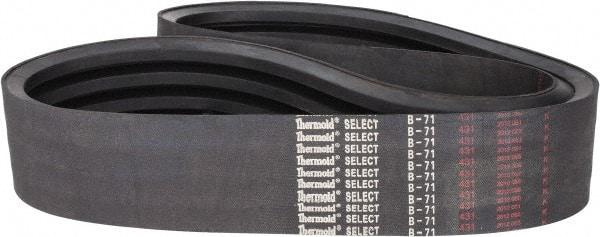 Value Collection - Section B, V-Belt - Neoprene Rubber, Classic Banded, No. B-71 - Exact Tool & Supply