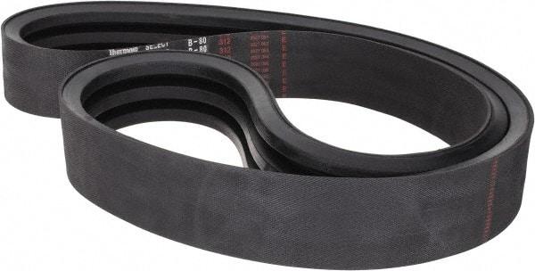 Value Collection - Section B, V-Belt - Neoprene Rubber, Classic Banded, No. B-80 - Exact Tool & Supply