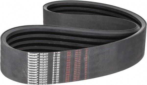 Value Collection - Section B, V-Belt - Neoprene Rubber, Classic Banded, No. B-80 - Exact Tool & Supply