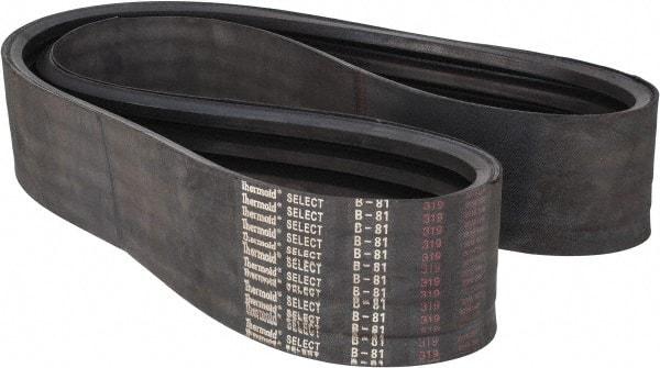 Value Collection - Section B, V-Belt - Neoprene Rubber, Classic Banded, No. B-81 - Exact Tool & Supply
