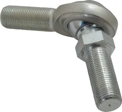 Made in USA - 3/4" ID, 1-3/4" Max OD, 14,290 Lb Max Static Cap, Male Spherical Rod End with Stud - 3/4-16 RH, Steel with Steel Raceway - Exact Tool & Supply