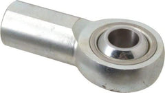 Made in USA - 2-3/4" ID, 2-3/4" Max OD, 76,205 Lb Max Static Cap, Plain Female Spherical Rod End - 1-1/4 - 12 RH, Alloy Steel with Steel Raceway - Exact Tool & Supply