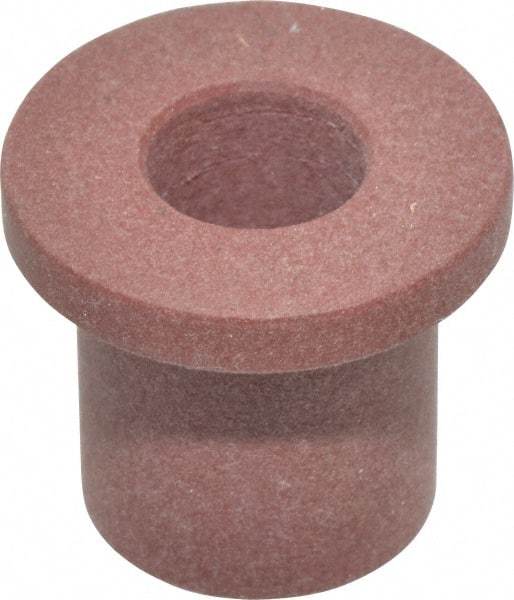 Bunting Bearing - 3/8" Inside x 5/8" Outside Diam, PTFE Sleeve Bearing - 7/8" Flange Outside Diam, 1/8" Flange Thickness, 3/4" OAL - Exact Tool & Supply