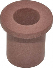 Bunting Bearing - 1/2" Inside x 3/4" Outside Diam, PTFE Sleeve Bearing - 1" Flange Outside Diam, 1/8" Flange Thickness, 1" OAL - Exact Tool & Supply