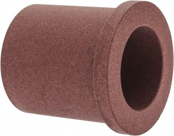 Bunting Bearing - 5/8" Inside x 7/8" Outside Diam, PTFE Sleeve Bearing - 1" Flange Outside Diam, 1/8" Flange Thickness, 1" OAL - Exact Tool & Supply