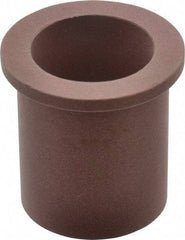 Bunting Bearing - 1" Inside x 1-1/4" Outside Diam, PTFE Sleeve Bearing - 1-1/2" Flange Outside Diam, 1/8" Flange Thickness, 1-1/2" OAL - Exact Tool & Supply