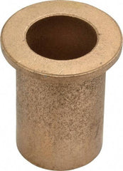 Boston Gear - 7/8" Inside x 1-1/8" Outside Diam, Oil Impregnated Bronze SAE-841 Flanged Sleeve Bearing - 1-1/2" Flange Outside Diam, 1/8" Flange Thickness, 1-3/4" OAL - Exact Tool & Supply