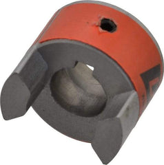 Lovejoy - 16mm Max Bore, 5mm x 2.3mm Keyway Width x Depth, Flexible Coupling Hub - 1.36" OD, 2" OAL, Sintered Iron, Order 2 Hubs & 1 Spider for Complete Coupling - Exact Tool & Supply