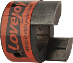 Lovejoy - 19mm Max Bore, 6mm x 2.8mm Keyway Width x Depth, Flexible Coupling Hub - 1.36" OD, 2" OAL, Sintered Iron, Order 2 Hubs & 1 Spider for Complete Coupling - Exact Tool & Supply
