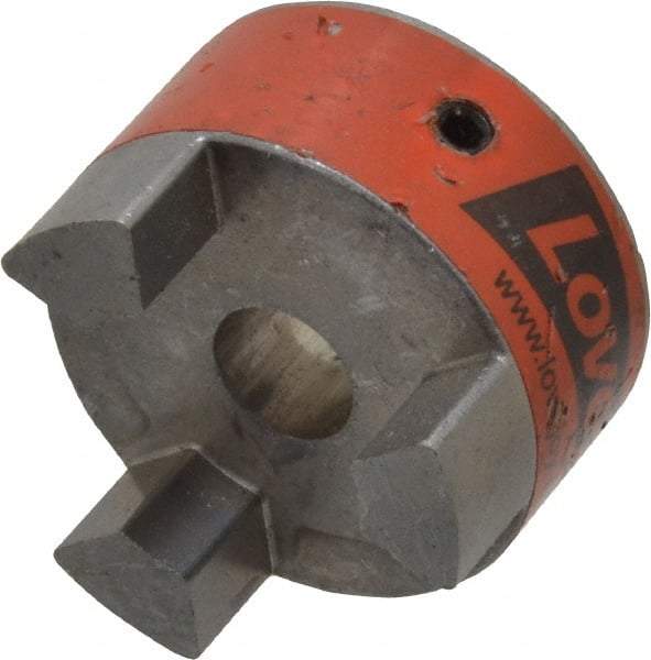 Lovejoy - 1/2" Max Bore Diam, Flexible Coupling Hub - 1-3/4" OD, 2.12" OAL, Sintered Iron, Order 2 Hubs & 1 Spider for Complete Coupling - Exact Tool & Supply