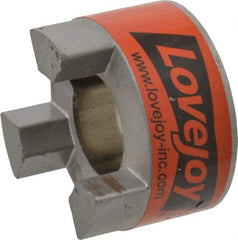 Lovejoy - 7/8" Max Bore Diam, 3/16" x 3/32" Keyway Width x Depth, Flexible Coupling Hub - 1-3/4" OD, 2.12" OAL, Sintered Iron, Order 2 Hubs & 1 Spider for Complete Coupling - Exact Tool & Supply