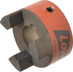 Lovejoy - 20mm Max Bore, 6mm x 2.8mm Keyway Width x Depth, Flexible Coupling Hub - 1-3/4" OD, 2.12" OAL, Sintered Iron, Order 2 Hubs & 1 Spider for Complete Coupling - Exact Tool & Supply
